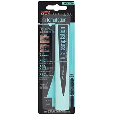 Maybelline New York Total Temptation Mascara, waterdicht, zwart, 8,6 ml Maybelline New York Total Temptation Mascara, waterdicht, zwart, 8,6 ml