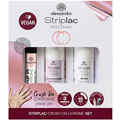 alessandro Striplac Peel of Soak Rose Crush On Chrome Set Perfecte Nägel in 15 minuten alessandro Striplac Peel of Soak Rose Crush On Chrome Set Perfecte Nägel in 15 minuten