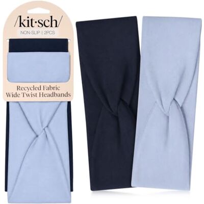 Kitsch 2 stuks brede antislip hoofdbanden voor dames boeket Voor training, yoga, sportschool, hardlopen en training, rekbare haarbanden voor vrouwen Kitsch 2 stuks brede antislip hoofdbanden voor dames boeket Voor training, yoga, sportschool, hardlopen en training, rekbare haarbanden voor vrouwen