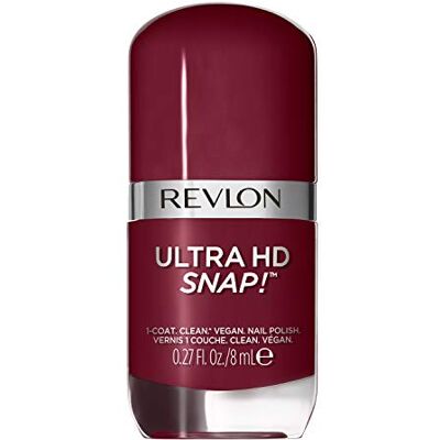 REVLON Nagellak Ultra HD Snap!, 100% veganistisch, 78% natuurlijke ingrediënten, intensieve formule, glanzend en versterkend, nr. 024 So Shady, 8 ml REVLON Nagellak Ultra HD Snap!, 100% veganistisch, 78% natuurlijke ingrediënten, intensieve formule, glanzend en versterkend, nr. 024 So Shady, 8 ml