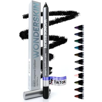 Wonderskin 1440 eyeliner, zwart, waterdicht, lange grip, eyelinerpotlood (zoethout) Wonderskin 1440 eyeliner, zwart, waterdicht, lange grip, eyelinerpotlood (zoethout)