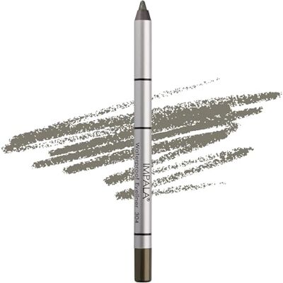 Impala Romige en waterdichte oogpotlood kleur 304 pistachegroen gedefinieerde contour of rookeffect dichte en romige textuur eenvoudig aan te brengen glanzende kleur, langdurig en Impala Romige en waterdichte oogpotlood kleur 304 pistachegroen gedefinieerde contour of rookeffect dichte en romige textuur eenvoudig aan te brengen glanzende kleur, langdurig en