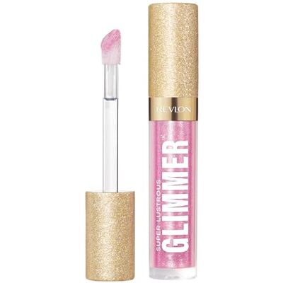 REVLON Super Lustrous Glimmer Gloss, hydraterende en verende glitter, hoogglanzende en glanzende afwerking, plantaardige formule, 002 Pink Prisma, 3,8 ml REVLON Super Lustrous Glimmer Gloss, hydraterende en verende glitter, hoogglanzende en glanzende afwerking, plantaardige formule, 002 Pink Prisma, 3,8 ml