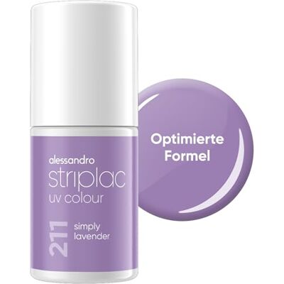 alessandro Striplac Simply Lavender UV-nagellak, dekkend en krasbestendig tot 15 dagen, eenvoudig aan te brengen, zachte vachttechnologie, veganistisch, paars, 6,5 ml alessandro Striplac Simply Lavender UV-nagellak, dekkend en krasbestendig tot 15 dagen, eenvoudig aan te brengen, zachte vachttechnologie, veganistisch, paars, 6,5 ml