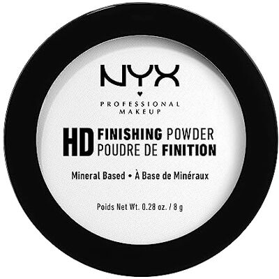 NYX PROFESSIONAL MAKEUP compact afwerkingspoeder, perfecte teint, high definition, matte afwerking, glanscontrole, kleur: Doorschijnend NYX PROFESSIONAL MAKEUP compact afwerkingspoeder, perfecte teint, high definition, matte afwerking, glanscontrole, kleur: Doorschijnend