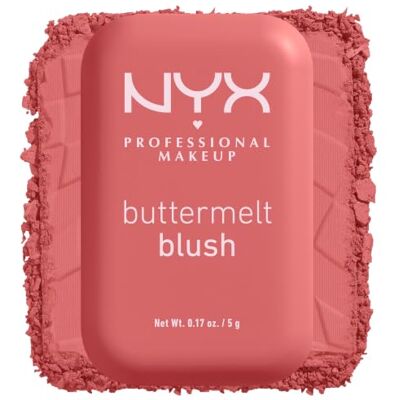 NYX PROFESSIONAL MAKEUP Blush in poeder, verrijkt met mangoboter, amandelboter en sheaboter Fondant textuur Veganistische formule Buttermelt Blush, Kleur: Feeling Butta NYX PROFESSIONAL MAKEUP Blush in poeder, verrijkt met mangoboter, amandelboter en sheaboter Fondant textuur Veganistische formule Buttermelt Blush, Kleur: Feeling Butta