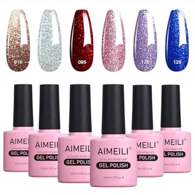 AIMEILI UV Gel Nagellak Set Gellak uv Kleur Gelnagel Gel Set Soak Off Gel Polish Van 6 X 10 ml Gift Kit 29 AIMEILI UV Gel Nagellak Set Gellak uv Kleur Gelnagel Gel Set Soak Off Gel Polish Van 6 X 10 ml Gift Kit 29