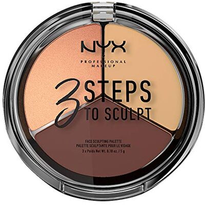 NYX PROFESSIONAL MAKEUP Contouring 3 stappen naar Sculpt Face Sculpting Palette Medium NYX PROFESSIONAL MAKEUP Contouring 3 stappen naar Sculpt Face Sculpting Palette Medium