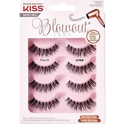 Kiss Blowout Lash Collection 4 paar herbruikbare valse wimpers met wimperlijm Kiss Blowout Lash Collection 4 paar herbruikbare valse wimpers met wimperlijm