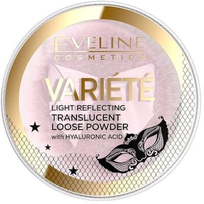 EVELINE COSMETICS Verscheidenheid transparant lichtreflecterend vrij poeder – stralende glans en perfecte teint, veganistisch, met hyaluronzuur, langdurige matte afwerking EVELINE COSMETICS Verscheidenheid transparant lichtreflecterend vrij poeder – stralende glans en perfecte teint, veganistisch, met hyaluronzuur, langdurige matte afwerking