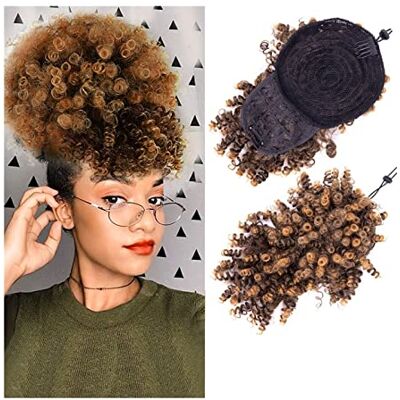 Generic Messy Bun Haar Krullend Pony Staart Clip Hair Extensions voor Vrouwen Afro Hoge puff Synthetisch Haar Chignon Paardenstaart Koord Met Pony Korte Kinky Real Menselijk Haar Generic Messy Bun Haar Krullend Pony Staart Clip Hair Extensions voor Vrouwen Afro Hoge puff Synthetisch Haar Chignon Paardenstaart Koord Met Pony Korte Kinky Real Menselijk Haar