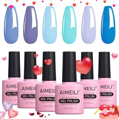 AIMEILI UV Gel Nagellak Set Gellak uv Kleur Gelnagel Gel Set Soak Off Gel Polish Van 6 X 10 ml Gift Kit 32 AIMEILI UV Gel Nagellak Set Gellak uv Kleur Gelnagel Gel Set Soak Off Gel Polish Van 6 X 10 ml Gift Kit 32