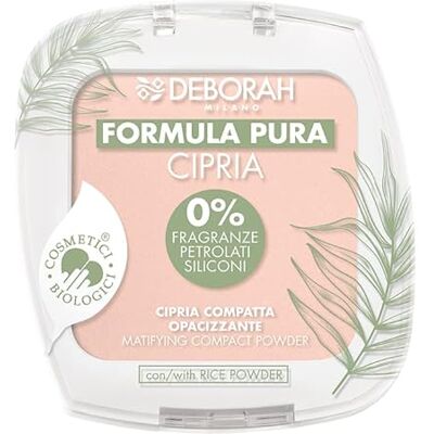 DEBORAH Milano Biologisch poeder, pure formule, compact, ondoorzichtig, kleur: Fair 1 DEBORAH Milano Biologisch poeder, pure formule, compact, ondoorzichtig, kleur: Fair 1