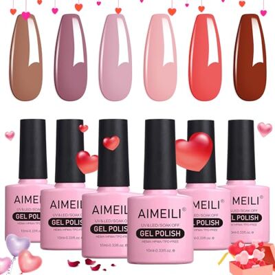 AIMEILI UV Gel Nagellak Set Gellak uv Kleur Gelnagel Gel Set Soak Off Gel Polish Van 6 X 10 ml Gift Kit 30 AIMEILI UV Gel Nagellak Set Gellak uv Kleur Gelnagel Gel Set Soak Off Gel Polish Van 6 X 10 ml Gift Kit 30