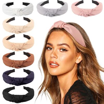 DRESHOW 8-delige haarband voor dames, boho, haarbanden, elastisch, met strikken, haaraccessoires DRESHOW 8-delige haarband voor dames, boho, haarbanden, elastisch, met strikken, haaraccessoires