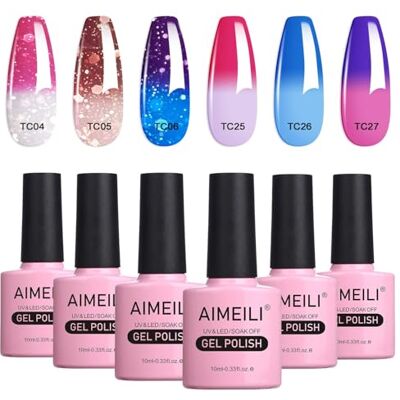 AIMEILI UV Gel Nagellak Set Gellak uv Kleur Gelnagel Gel Set Soak Off Gel Polish Van 6 X 10 ml Gift Kit 14 AIMEILI UV Gel Nagellak Set Gellak uv Kleur Gelnagel Gel Set Soak Off Gel Polish Van 6 X 10 ml Gift Kit 14