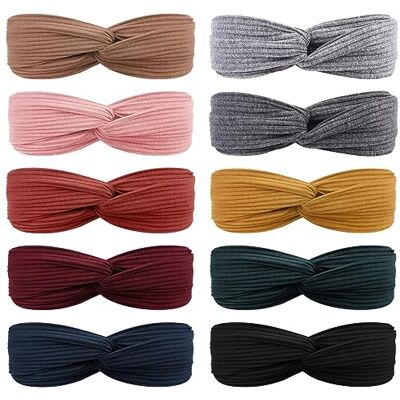 DRESHOW 10 stuks haarband voor vrouwen, boho, haarbanden, vintage, bloemenprint, geknoopt, elastisch, haarband, rekbaar, hoofd, wrap, twisted haaraccessoires DRESHOW 10 stuks haarband voor vrouwen, boho, haarbanden, vintage, bloemenprint, geknoopt, elastisch, haarband, rekbaar, hoofd, wrap, twisted haaraccessoires