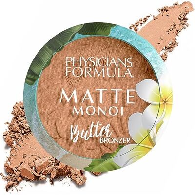 Physicians Formula Matte Monoi Butter Bronzer, bronzing poeder met romige en zachte textuur, doordrenkt met monoï- en murumuruboter, waterbestendig, matte tint Physicians Formula Matte Monoi Butter Bronzer, bronzing poeder met romige en zachte textuur, doordrenkt met monoï- en murumuruboter, waterbestendig, matte tint