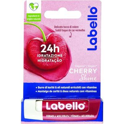 Labello Cherry Shine Cacaoboter 5,5 ml, 1 stuk Labello Cherry Shine Cacaoboter 5,5 ml, 1 stuk