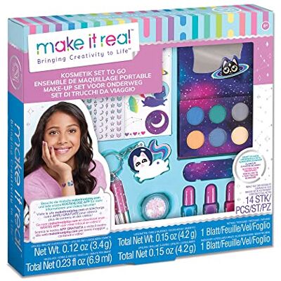 Make It Real 2902463 cosmeticakoffer voor meisjes make-up voor kinderen make-up set schoonheid Make It Real 2902463 cosmeticakoffer voor meisjes make-up voor kinderen make-up set schoonheid