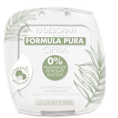 DEBORAH Milano Compact ondoorzichtig biologisch poeder, pure formule, natuurlijke ingrediënten, matte afwerking, lichte en fluweelachtige textuur, zonder parabenen, siliconen, geuren, transparant 4 DEBORAH Milano Compact ondoorzichtig biologisch poeder, pure formule, natuurlijke ingrediënten, matte afwerking, lichte en fluweelachtige textuur, zonder parabenen, siliconen, geuren, transparant 4