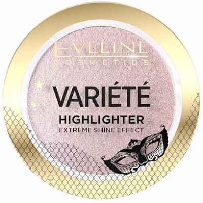 EVELINE COSMETICS Variete Glow Enhancing Highlighter Poeder, stralende afwerking met natuurlijke ingrediënten, 10 g EVELINE COSMETICS Variete Glow Enhancing Highlighter Poeder, stralende afwerking met natuurlijke ingrediënten, 10 g