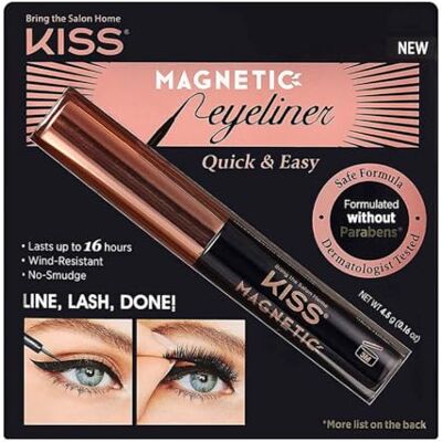 Kiss Magnetic Lash Collection magnetische eyeliner zwart met precisiepunt Kiss Magnetic Lash Collection magnetische eyeliner zwart met precisiepunt