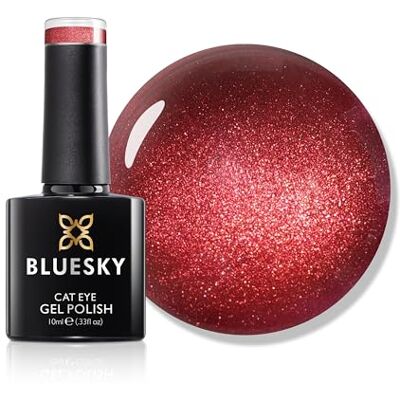 BLUESKY Cat Eye Gel Nagellak, 10 ml, Velvet Burgundy RRC05, rode gelnagellak voor 21 dagen manicure, professioneel, salon en thuisgebruik, vereist uitharden onder led-uv-nagellamp BLUESKY Cat Eye Gel Nagellak, 10 ml, Velvet Burgundy RRC05, rode gelnagellak voor 21 dagen manicure, professioneel, salon en thuisgebruik, vereist uitharden onder led-uv-nagellamp