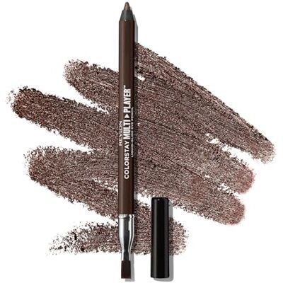 REVLON ColorStay Multiplayer Liquid Glide Eyeliner, multifunctioneel make-upproduct met professionele kwast, romige textuur, waterdicht en duurzaam, 402 High Stakes, 0,9 g REVLON ColorStay Multiplayer Liquid Glide Eyeliner, multifunctioneel make-upproduct met professionele kwast, romige textuur, waterdicht en duurzaam, 402 High Stakes, 0,9 g