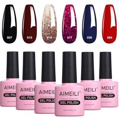 AIMEILI UV Gel Nagellak Set Gellak uv Kleur Gelnagel Gel Set Soak Off Gel Polish Van 6 X 10 ml Gift Kit 21 AIMEILI UV Gel Nagellak Set Gellak uv Kleur Gelnagel Gel Set Soak Off Gel Polish Van 6 X 10 ml Gift Kit 21