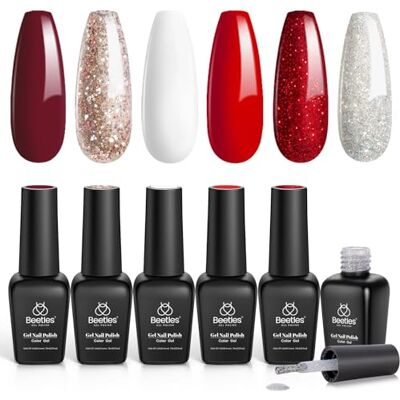 beetles Gel Polish Beetles gelnagellakset, Candy Cane Shimmer beetles Gel Polish Beetles gelnagellakset, Candy Cane Shimmer