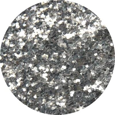 Eulenspiegel 907412 Organic Silver pailletten, grof, 6 g, biologisch afbreekbaar, glitter voor gezicht en lichaam Eulenspiegel 907412 Organic Silver pailletten, grof, 6 g, biologisch afbreekbaar, glitter voor gezicht en lichaam