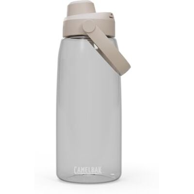 CAMELBAK Thrive Chug Bouteille d'eau de 946 ml avec Tritan Renew – Couvercle anti-fuite, transparent CAMELBAK Thrive Chug Bouteille d'eau de 946 ml avec Tritan Renew – Couvercle anti-fuite, transparent