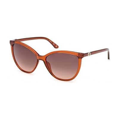 GUESS Lunettes de Soleil GU00256 Shiny dark orange 58/15/140 Femme GUESS Lunettes de Soleil GU00256 Shiny dark orange 58/15/140 Femme