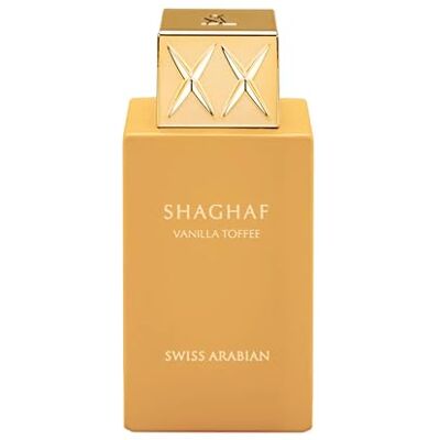 Swiss Arabian Shaghaf Vanille Toffee Eau de Parfum Unisex 75 ml – een decadente zachtheid van karamel met boter en rijke Arabica koffie – verleidelijke zoete geur Swiss Arabian Shaghaf Vanille Toffee Eau de Parfum Unisex 75 ml – een decadente zachtheid van karamel met boter en rijke Arabica koffie – verleidelijke zoete geur