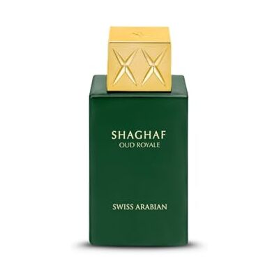 Swiss Arabian Shaghaf Oud Royale Eau de Parfum Unisex 75 ml Een luxe fusie van saffraan, oud en muskus een onweerstaanbare en tijdloze geur Swiss Arabian Shaghaf Oud Royale Eau de Parfum Unisex 75 ml Een luxe fusie van saffraan, oud en muskus een onweerstaanbare en tijdloze geur