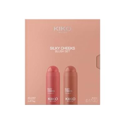 Kiko Milano Silky Cheeks Blush Set, Kit De Maquillage Visage Avec 2 Blushs En Stick Kiko Milano Silky Cheeks Blush Set, Kit De Maquillage Visage Avec 2 Blushs En Stick