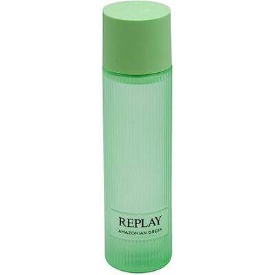 Replay Earth Made Amazonian Green Eau de toilette voor het lichaam, uniseks en veganistische lichaamsgeur met gedurfd en omhullend karakter, amberkleurige geur houtachtig muskus, 200 ml fles Replay Earth Made Amazonian Green Eau de toilette voor het lichaam, uniseks en veganistische lichaamsgeur met gedurfd en omhullend karakter, amberkleurige geur houtachtig muskus, 200 ml fles