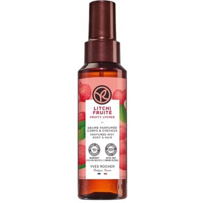 Yves Rocher Litchi fruitige geurnevel, dames, lichaam en haar, 100 ml Geurnevel voor dames voor lichaam en haar, met fruitige lychee-geur, parfumeert licht, verfrist en hydrateert Yves Rocher Litchi fruitige geurnevel, dames, lichaam en haar, 100 ml Geurnevel voor dames voor lichaam en haar, met fruitige lychee-geur, parfumeert licht, verfrist en hydrateert