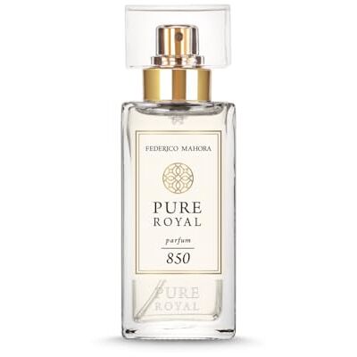 Pure 850 Damesparfum, 50 ml, bloemengeur met noten van mango, peer, kokosnoot en vanille, 20% essentie, exotisch en langdurig Pure 850 Damesparfum, 50 ml, bloemengeur met noten van mango, peer, kokosnoot en vanille, 20% essentie, exotisch en langdurig