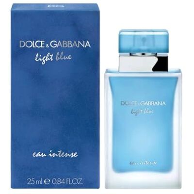 Dolce & Gabbana Light Blue Eau Intense Eau de Parfum voor dames, 25 ml, fruitige bloemengeur met noten van citroen en jasmijn Dolce & Gabbana Light Blue Eau Intense Eau de Parfum voor dames, 25 ml, fruitige bloemengeur met noten van citroen en jasmijn