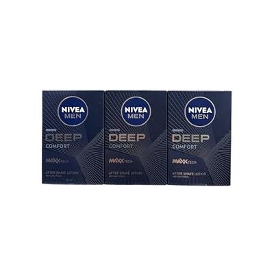 NIVEA Men Deep Comfort Aftershave Lotion, 3 x 100 ml, 3 stuks NIVEA Men Deep Comfort Aftershave Lotion, 3 x 100 ml, 3 stuks