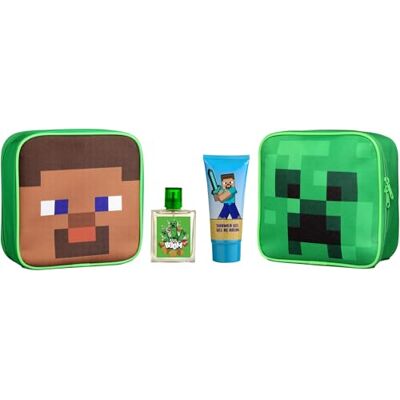 AIR-VAL INTERNATIONAL Minecraft EDT toilettas 50 ml en douchegel 100 ml AIR-VAL INTERNATIONAL Minecraft EDT toilettas 50 ml en douchegel 100 ml