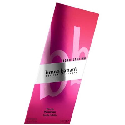 Bruno Banani Pure Woman Natural Spray Eau de Toilette voor dames, zacht, warm, 50 ml Bruno Banani Pure Woman Natural Spray Eau de Toilette voor dames, zacht, warm, 50 ml