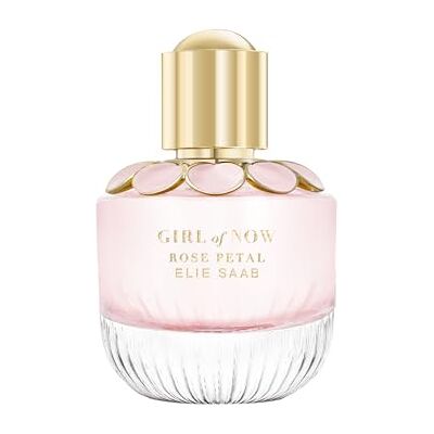 Elie Saab Girl of Now Rose Petal 50 ml Eau de Parfum voor dames, fruitige bloemengeur, bloemige en fruitige noten, transparante glazen fles Elie Saab Girl of Now Rose Petal 50 ml Eau de Parfum voor dames, fruitige bloemengeur, bloemige en fruitige noten, transparante glazen fles