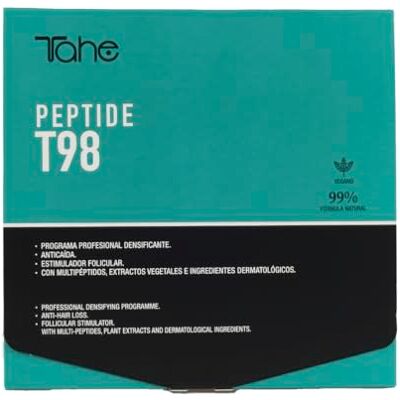 Tahe Peptide T98 anti-haaruitvalprogramma: geconcentreerde behandeling, 6 x 10 ml + anti-haaruitvalshampoo 300 ml Tahe Peptide T98 anti-haaruitvalprogramma: geconcentreerde behandeling, 6 x 10 ml + anti-haaruitvalshampoo 300 ml