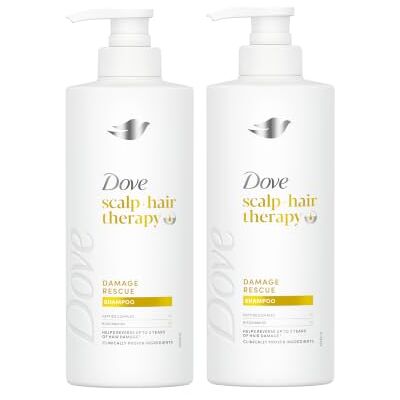 Dove Intense Reparatie, shampooset, 2 x 400 ml Repareert beschadigd haar grondig, met peptidecomplex en niacinamide, voor breekbaar haar Dove Intense Reparatie, shampooset, 2 x 400 ml Repareert beschadigd haar grondig, met peptidecomplex en niacinamide, voor breekbaar haar