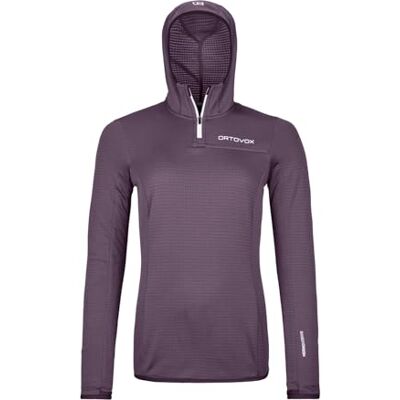 ORTOVOX Fleece Light Grid Zn Hoody W Trainingsshirt Uniseks ORTOVOX Fleece Light Grid Zn Hoody W Trainingsshirt Uniseks