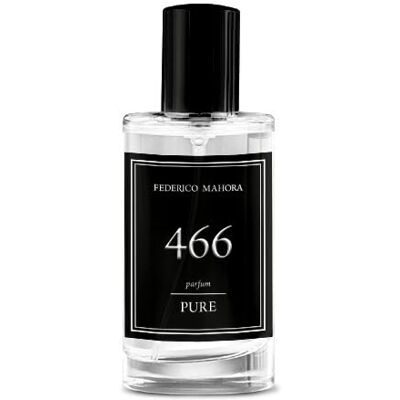 Pure 466 Eau de Parfum voor heren, 50 ml, oosterse geur met noten van bergamot en basilicum, rokerige en sensuele geur, lange houdbaarheid Pure 466 Eau de Parfum voor heren, 50 ml, oosterse geur met noten van bergamot en basilicum, rokerige en sensuele geur, lange houdbaarheid