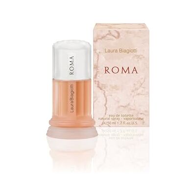 Laura Biagiotti Roma Eau de toilette spray voor dames, 0,28 kg, 50 ml (1 stuk) Laura Biagiotti Roma Eau de toilette spray voor dames, 0,28 kg, 50 ml (1 stuk)
